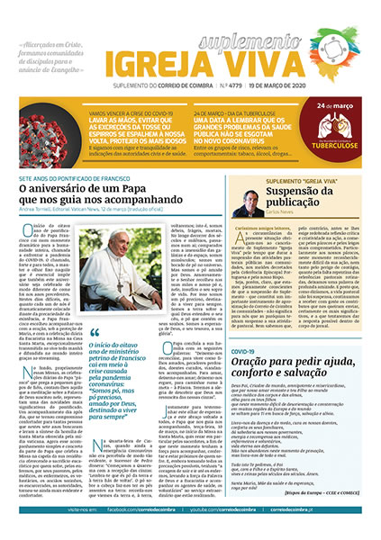 Capa Jornal Correio de Coimbra 4778 - 12 março 2020