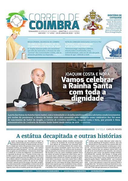 Capa Jornal Correio de Coimbra 4792 - 25 junho 2020