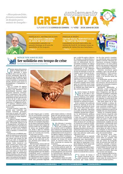 Capa Suplemento Correio de Coimbra 4792 - 25 junho 2020