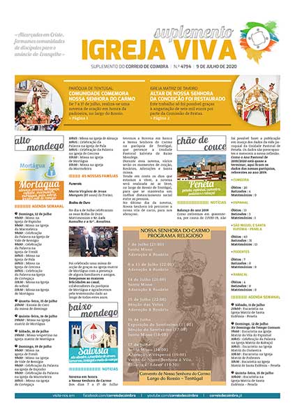 Capa Suplemento Correio de Coimbra 4794 - 9 julho 2020