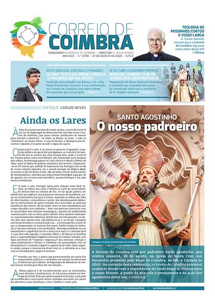 Capa Jornal Correio de Coimbra 4798 - 27 agosto 2020