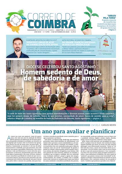 Capa Jornal Correio de Coimbra 4799 - 3 setembro 2020