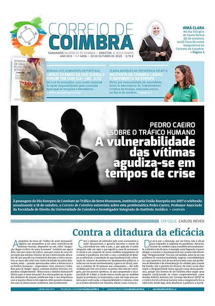 Capa Jornal Correio de Coimbra 4806 - 22 outubro 2020