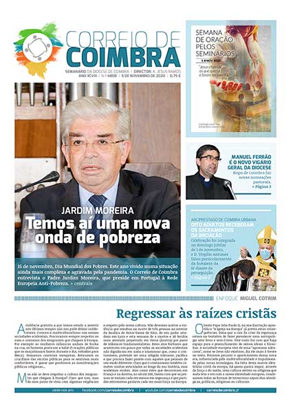 Capa Jornal Correio de Coimbra 4808 - 5 novembro 2020