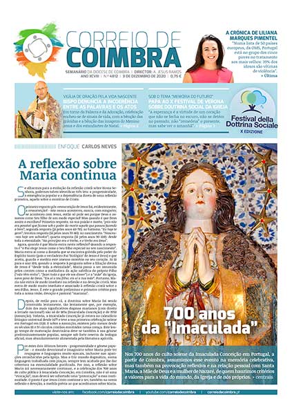 Capa Jornal Correio de Coimbra 4812 - 3 dezembro 2020