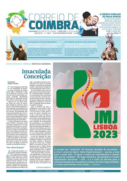 Capa Jornal Correio de Coimbra 4813 - 10 dezembro 2020