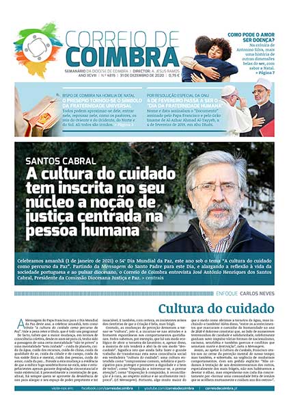 Capa Jornal Correio de Coimbra 4815 - 31 dezembro 2020