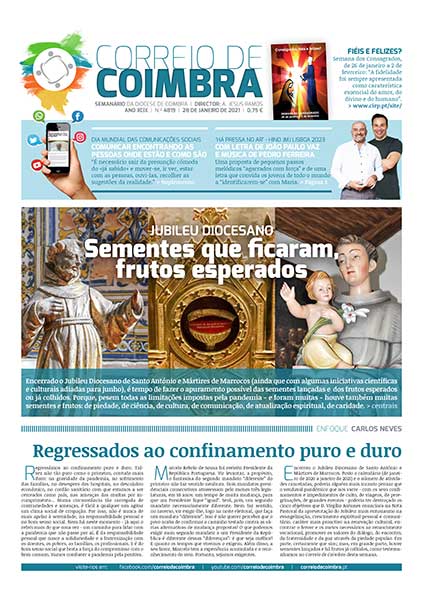 Capa Jornal Correio de Coimbra 4819 - 28 janeiro 2021