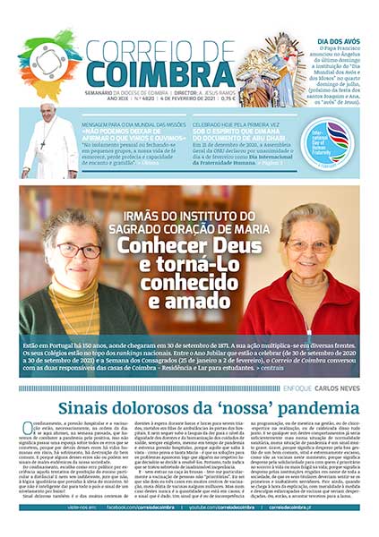 Capa Jornal Correio de Coimbra 4820 - 4 fevereiro 2021