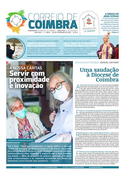 Capa Jornal Correio de Coimbra 4823 - 25 fevereiro 2021