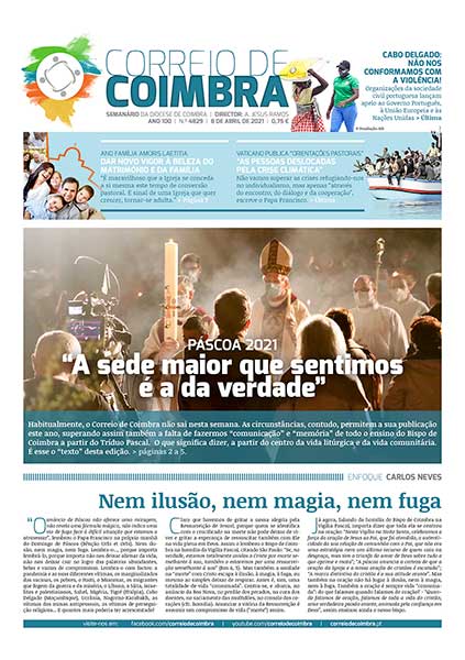 Capa Jornal Correio de Coimbra 4829 - 8 abril 2021