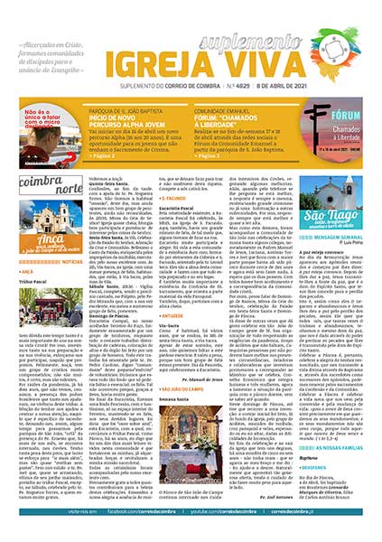 Capa Suplemento Correio de Coimbra 4829 - 8 abril 2021