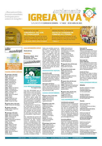 Capa Suplemento Correio de Coimbra 4832 - 29 abril 2021