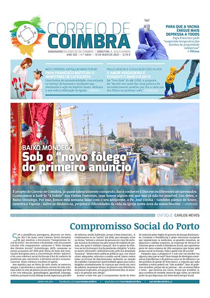 Capa Jornal Correio de Coimbra 4834 - 13 maio 2021