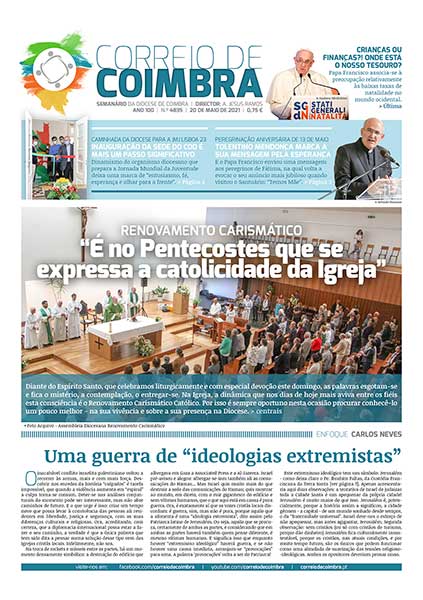 Capa Jornal Correio de Coimbra 4835 - 20 maio 2021