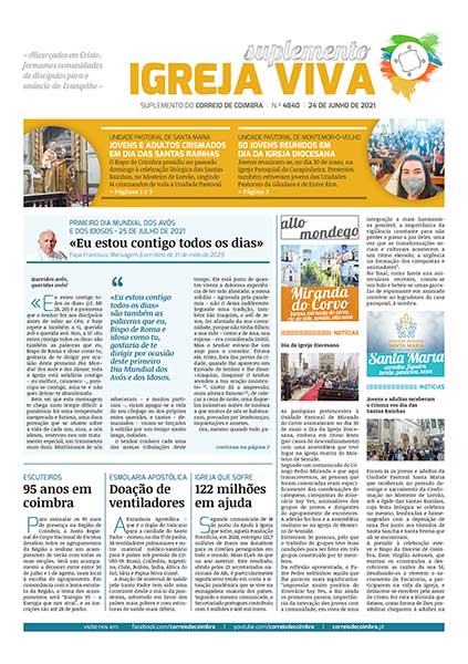 Capa Suplemento Correio de Coimbra 4840 - 24 junho 2021