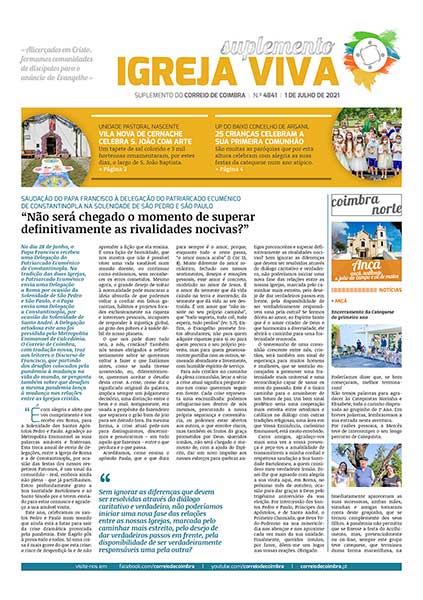 Capa Suplemento Correio de Coimbra 4841 - 1 julho 2021