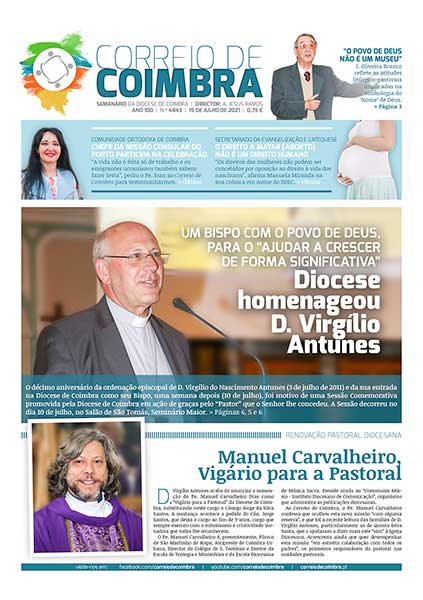 Capa Jornal Correio de Coimbra 4843 - 15 julho 2021
