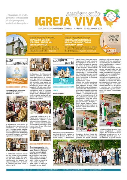 Capa Suplemento Correio de Coimbra 4844 - 22 julho 2021