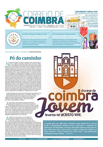 Capa Jornal Correio de Coimbra 4848 - 9 setembro 2021