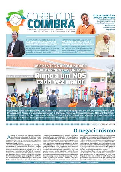 Capa Jornal Correio de Coimbra 4850 - 23 setembro 2021