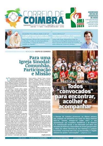 Capa Jornal Correio de Coimbra 4852 - 7 outubro 2021