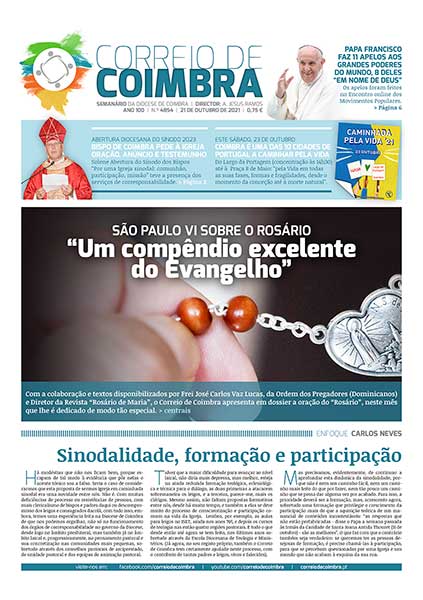 Capa Jornal Correio de Coimbra 4854 - 21 outubro 2021