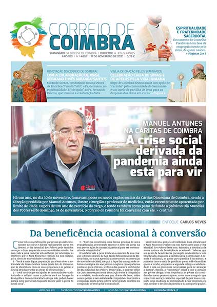 Capa Jornal Correio de Coimbra 4857 - 11 novembro 2021
