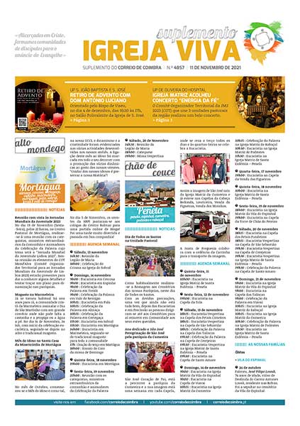 Capa Suplemento Correio de Coimbra 4857 - 11 novembro 2021