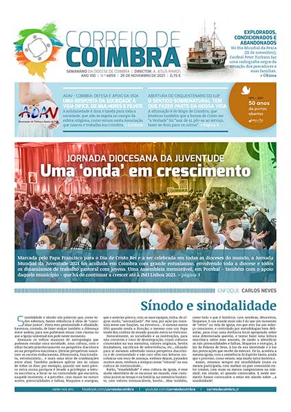 Capa Jornal Correio de Coimbra 4859 - 25 novembro 2021