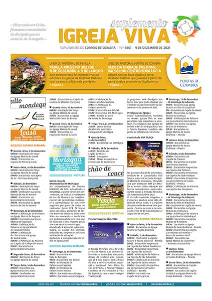 Capa Suplemento Correio de Coimbra 4861 - 9 dezembro 2021