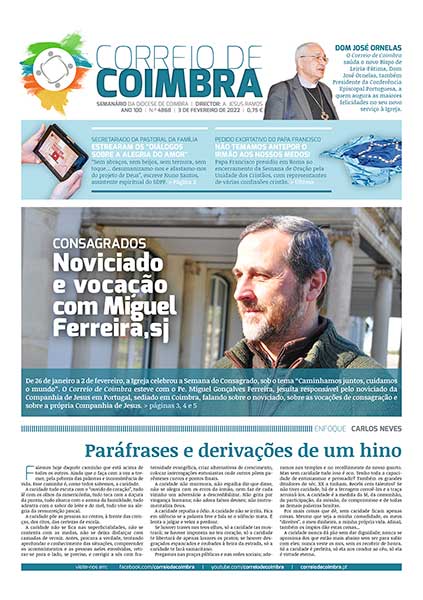 Capa Jornal Correio de Coimbra 4868 - 3 fevereiro 2022