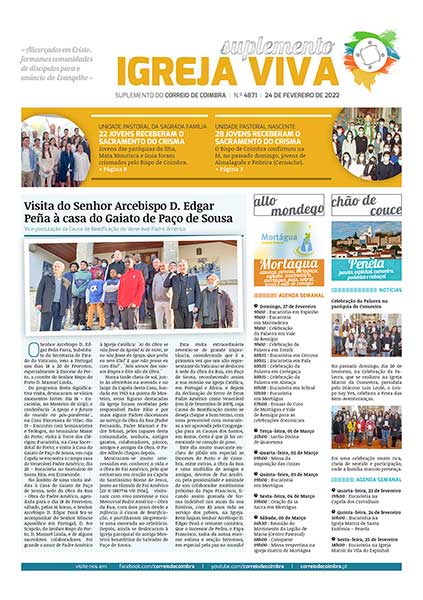 Capa Suplemento Correio de Coimbra 4871 - 24 fevereiro 2022