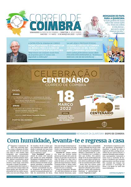 Capa Jornal Correio de Coimbra 4872 - 3 março 2022