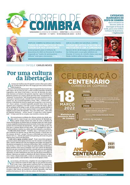 Capa Jornal Correio de Coimbra 4873 - 10 março 2022