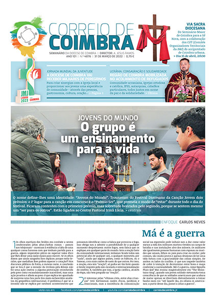 Capa Jornal Correio de Coimbra 4876 - 31 março 2022