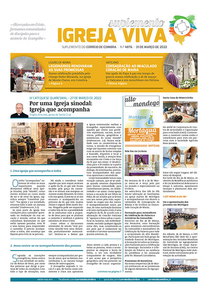 Capa Suplemento Correio de Coimbra 4876 - 31 março 2022