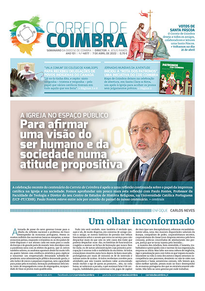 Capa Jornal Correio de Coimbra 4877 - 7 abril 2022