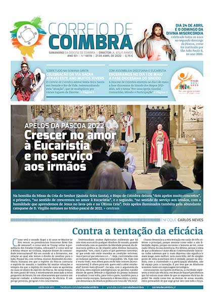 Capa Jornal Correio de Coimbra 4878 - 21 abril 2022