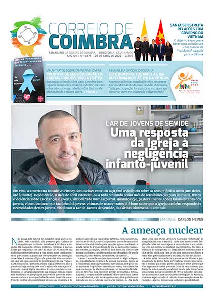 Capa Jornal Correio de Coimbra 4879 - 28 abril 2022