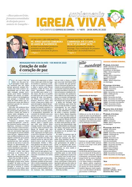 Capa Suplemento Correio de Coimbra 4879 - 28 abril 2022