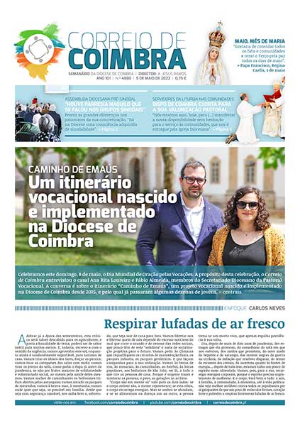 Capa Jornal Correio de Coimbra 4880 - 5 maio 2022