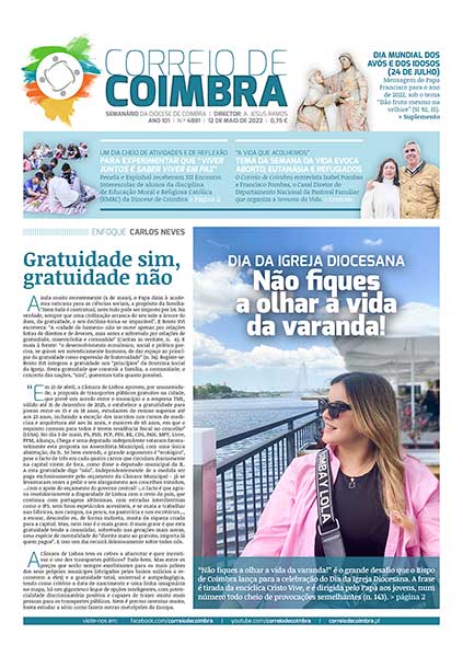 Capa Jornal Correio de Coimbra 4881 - 12 maio 2022