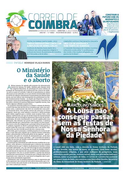 Capa Jornal Correio de Coimbra 4882 - 19 maio 2022