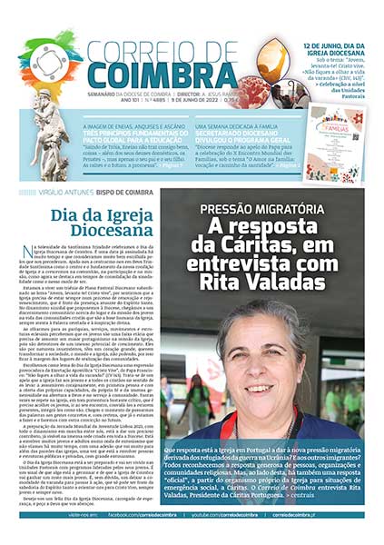 Capa Jornal Correio de Coimbra 4885 - 9 junho 2022