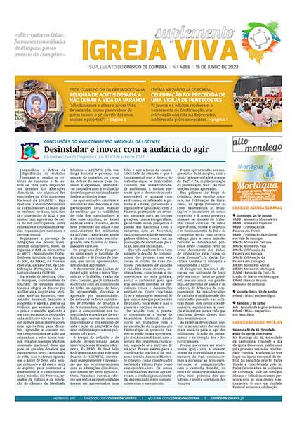 Capa Suplemento Correio de Coimbra 4886 - 16 junho 2022