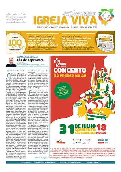 Capa Suplemento Correio de Coimbra 4891 - 21 julho 2022