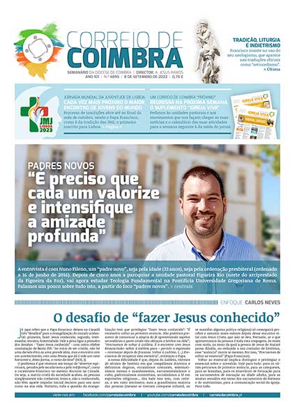 Capa Jornal Correio de Coimbra 4895 - 8 setembro 2022