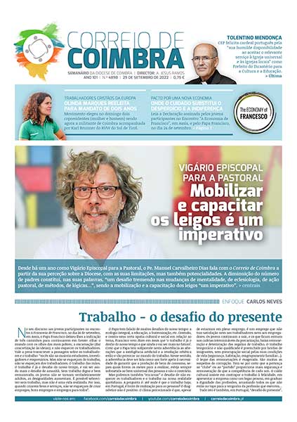 Capa Jornal Correio de Coimbra 4898 - 29 setembro 2022