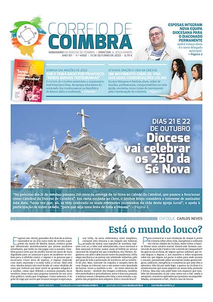 Capa Jornal Correio de Coimbra 4900 - 13 outubro 2022